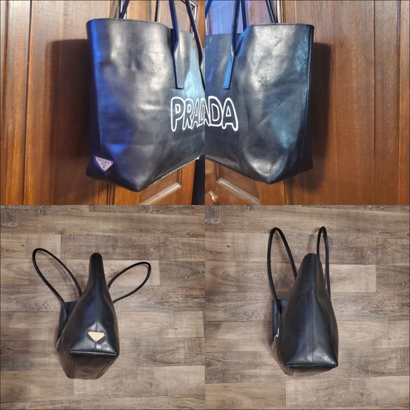 Leather Prada 16.5"Lx10"Hx4"W - Picture 4 of 8